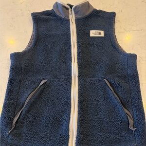 The North Face Blue and Gray Vest